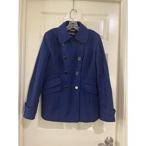 EXPRESS WOMEN BULE WOOL BLEND COAT SIZE M